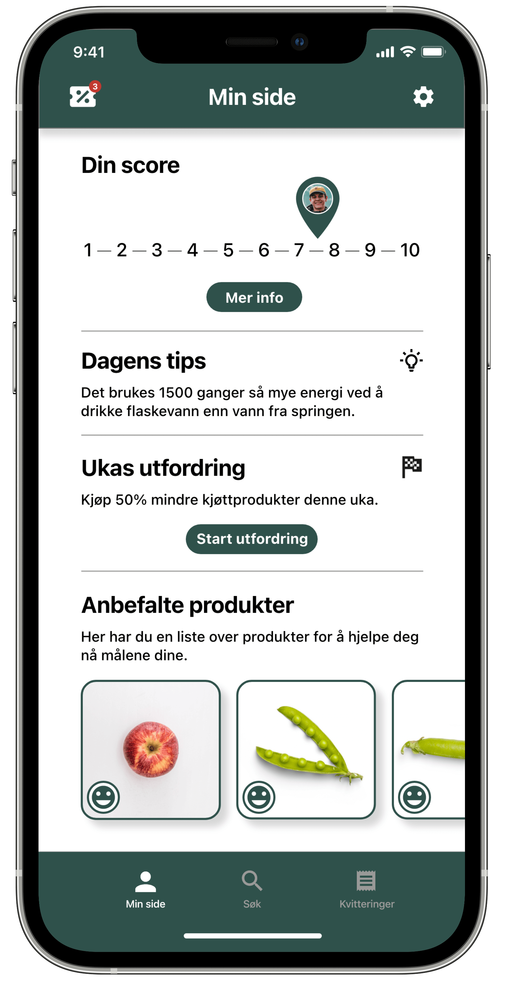 cFood-appens hjemside